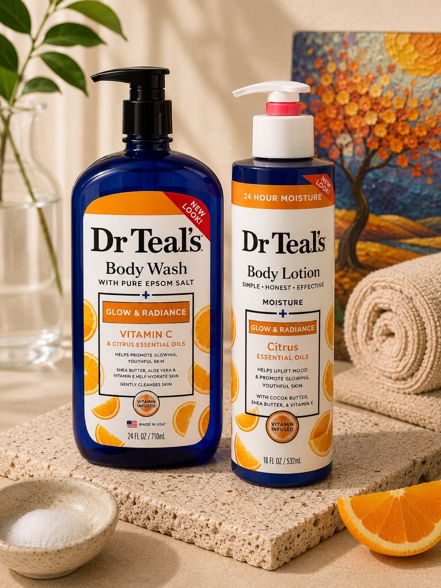 Epsom Salt Body Wash & Lotion Set